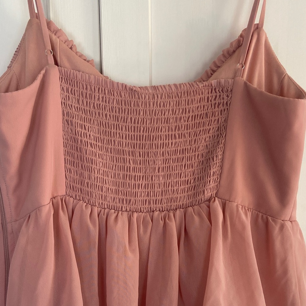 Birdy Grey Chiffon Dusty Rose Dress - Picture 11 of 13